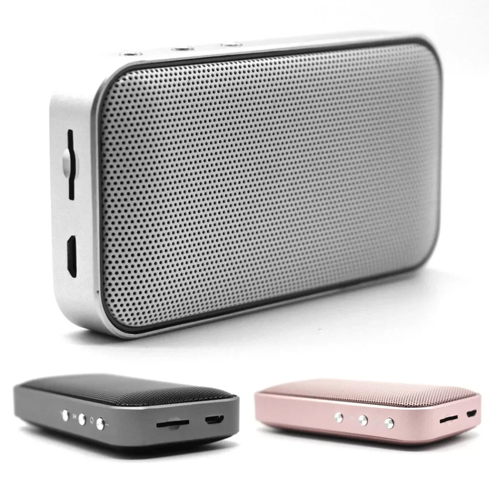 Wireless Outdoor Mini Pocket Audio Ultra-thin Bluetooth Speaker Loudspeaker Support TF Card USB Rechargeable