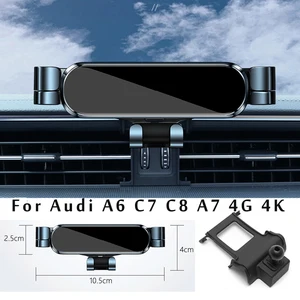 Car Phone Holder For Audi A6 C7 C8 A7 Sportback 4G 4K Car Styling Bracket GPS Stand Rotatable Suppor in India