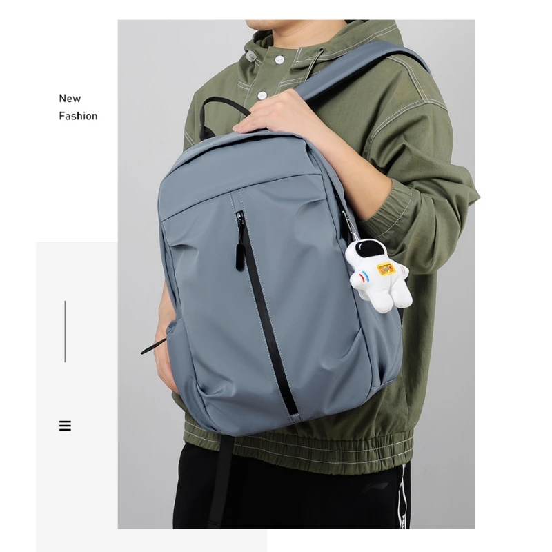 

Men and Women Backpack Leisure Fashion Hanger Student Backpack Breathable Waterproof Wear-resistant Travel Bag Laptop Shoulder
