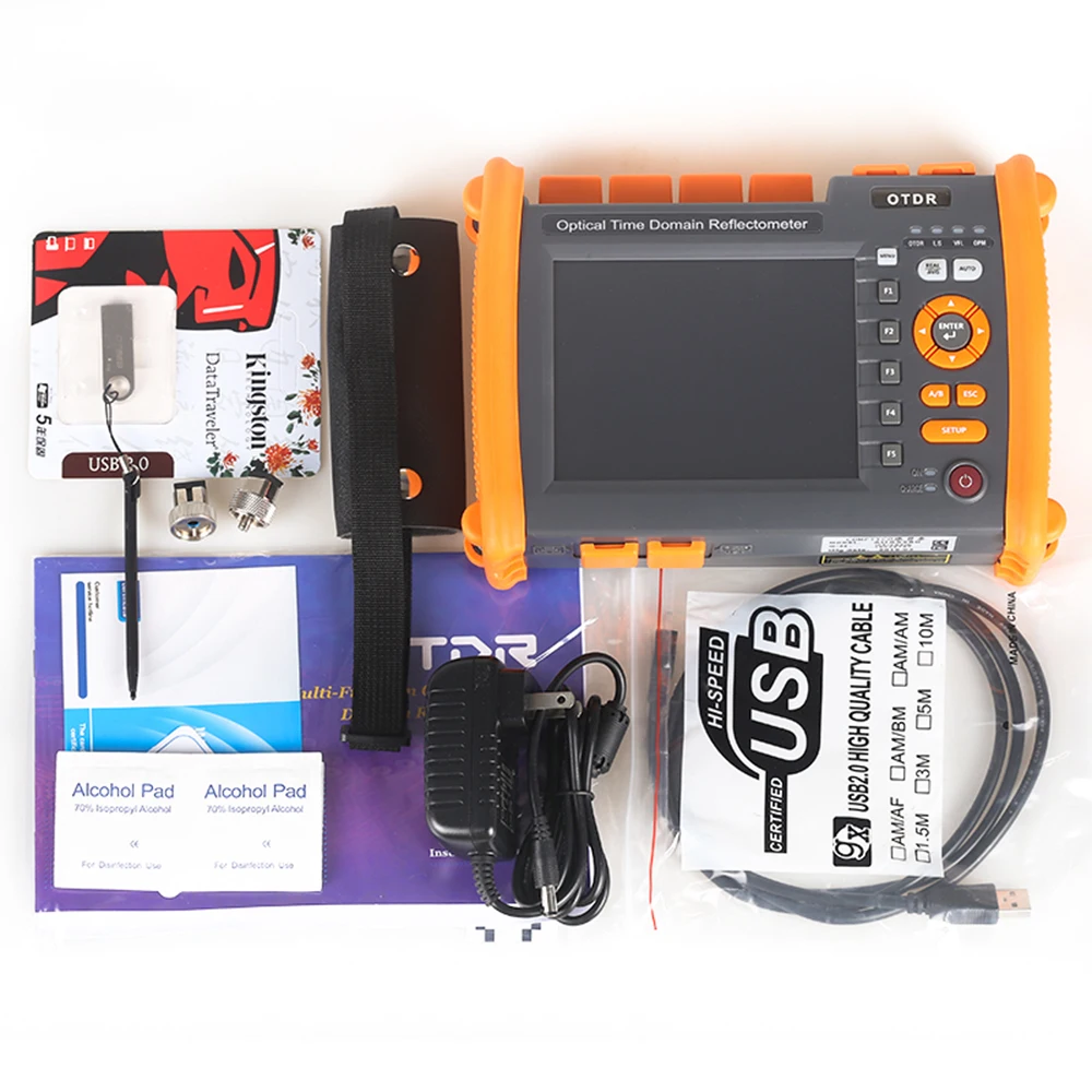 Free Shipping NOVKER NK5600 Single-mode OTDR 30/32dB 1310/1550nm With VFL OPM Light Source Fiber Optical OTDR