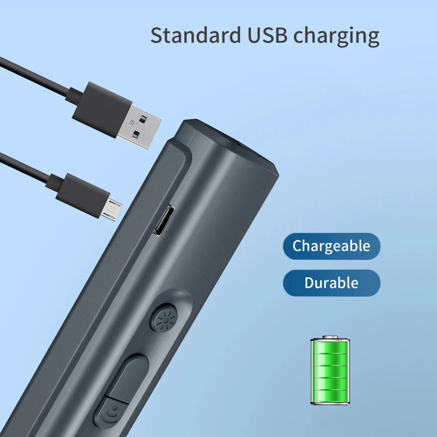 Ультразвуковой отпугиватель собак USB перезаряжаемый привод для портативный