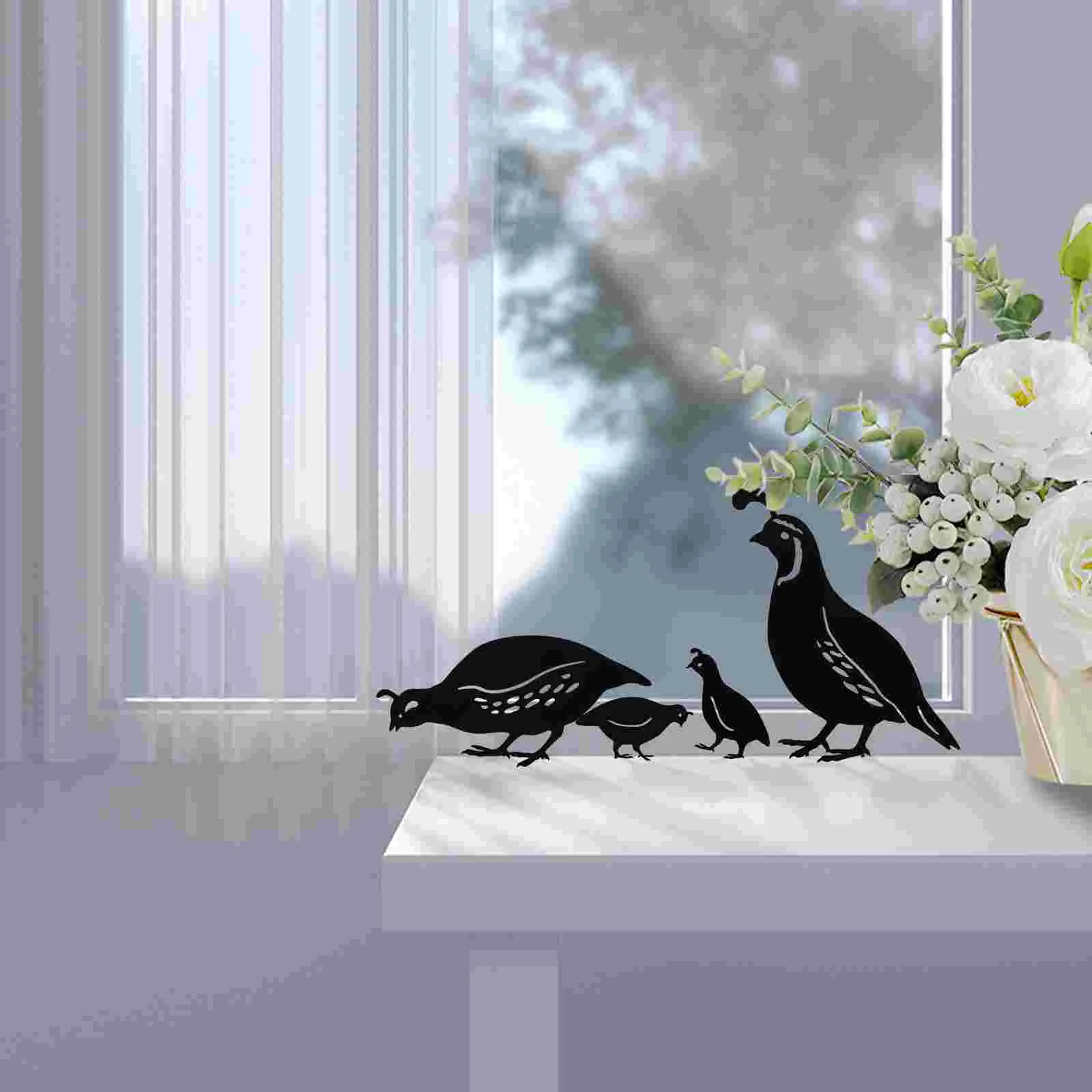 4 шт. солнечные фонари уличный забор декор для патио перепелиные украшения из