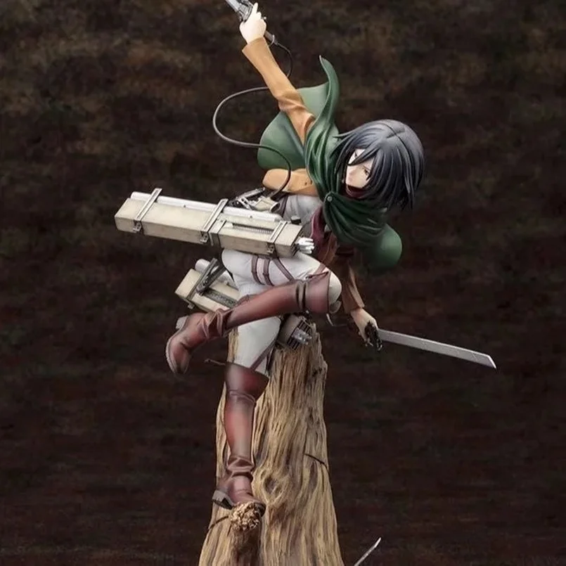 

29CM Attack on Titan Anime Figure Mikasa Ackerman PVC Action Figure Levi Ackerman Figurine Collection Model Toys for Gifts