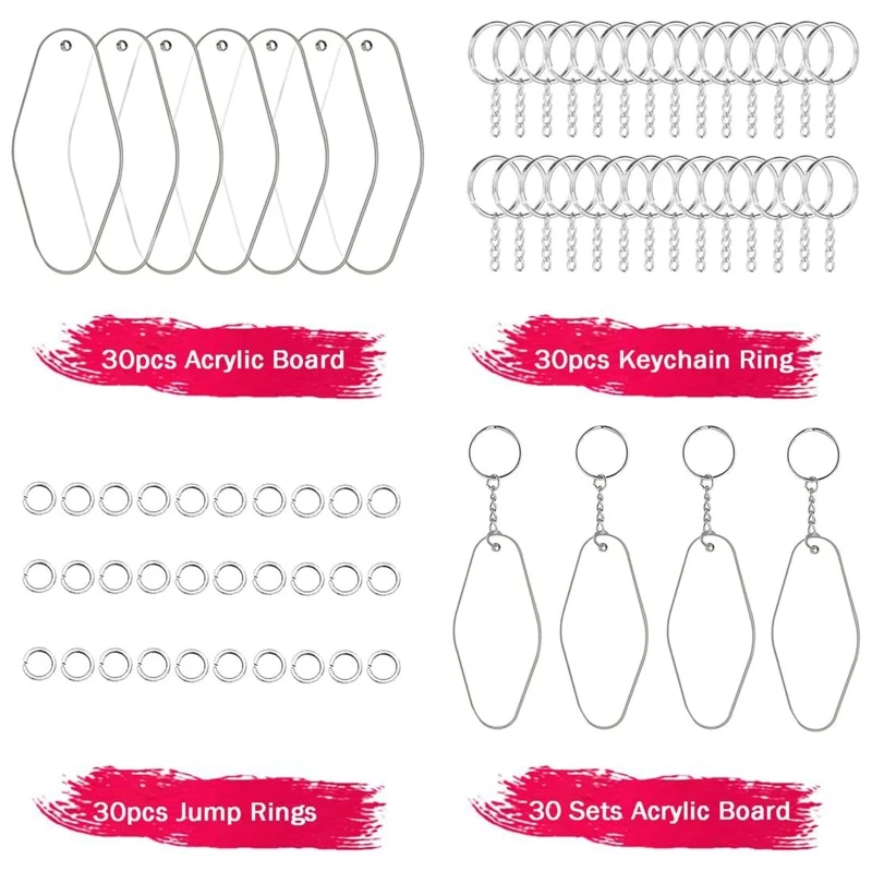 

90 х акриловые украшения заготовки брелок акриловые ромбы заготовки для DIY проектов ремесло брелок Подвески Формы Пустой DIY 124A