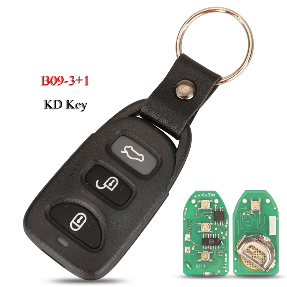 Jingyuqin 5 шт./лот B09-3 + 1 оригинальный KEYDIY универсальный ключ дистанционного