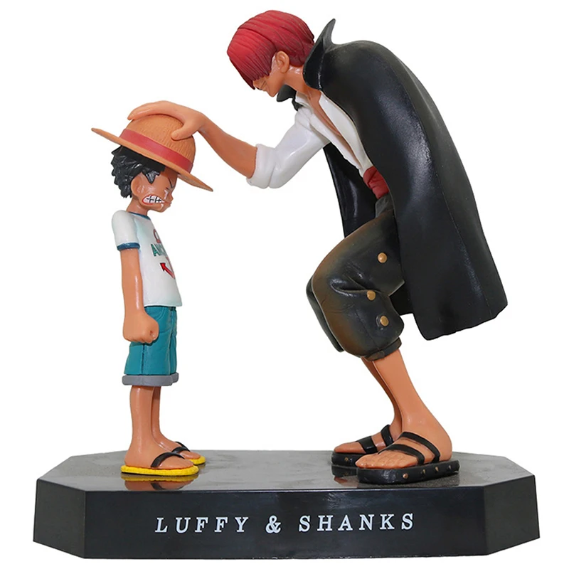 

Фигурки героев Аниме One Piece Shanks Monkey D Luffy, фигурки из ПВХ, игрушки для детей, рождественские подарки, 17,6 см