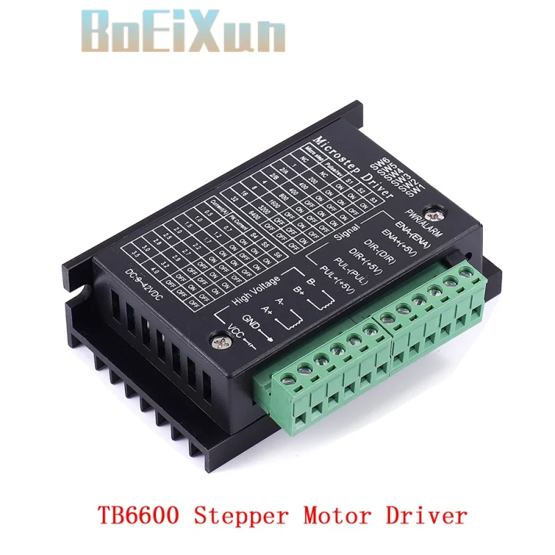 

1-5pcs Stepper Motor Driver TB6600 upgrade Nema 23 Nema17 4A DC9-42V for NEMA23 motor CNC router controller for 3D printer