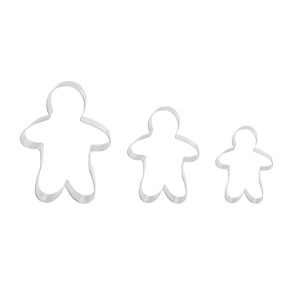 

3Pcs Cutterss Gingersnap Cookies Cutters for Snacks Cookies