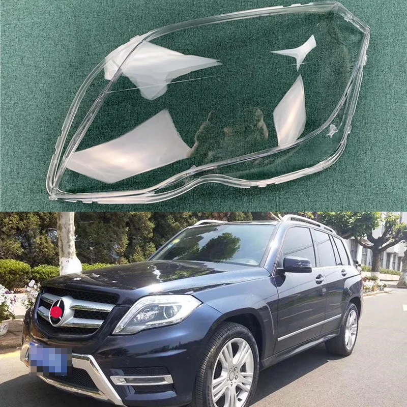 For 2013 2014 2015 Mercedes-Benz GLK200 GLK260 GLK300 Headlamps Cover Transparent Lampshade Headlight Shell Lens Plexiglass