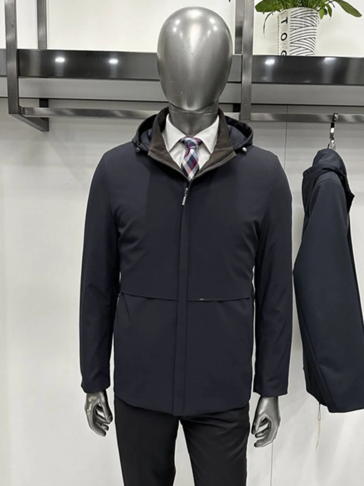 24 зимняя мужская куртка на хлопковой подкладке плащ с подкладкой капюшоне