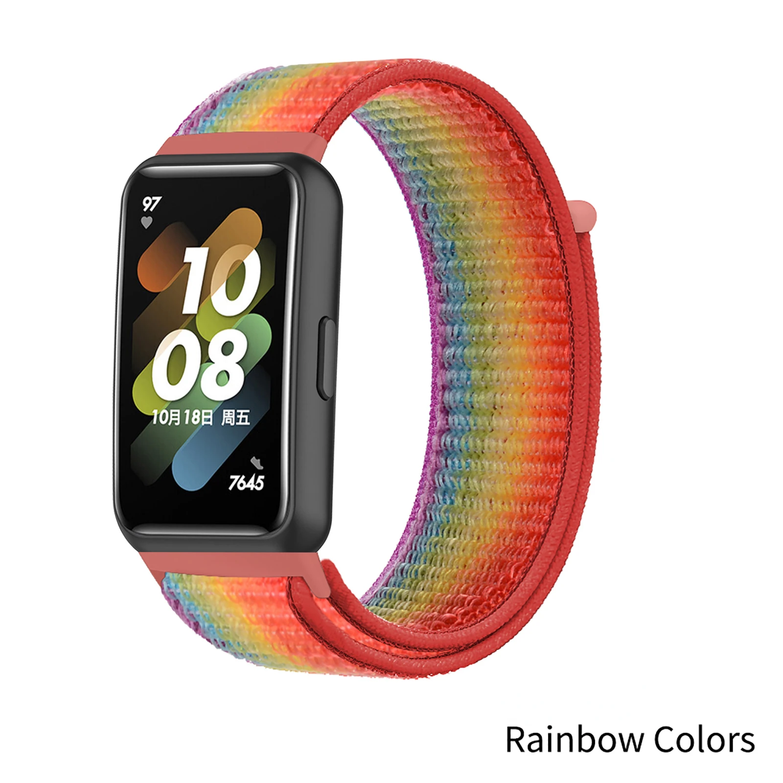 Фото Нейлоновый ремешок с петлей для Huawei Band 10 9 8 7, оригинальный дышащий ремешок, умный браслет Correa для Huawei Band 10 9 8, ремень №5