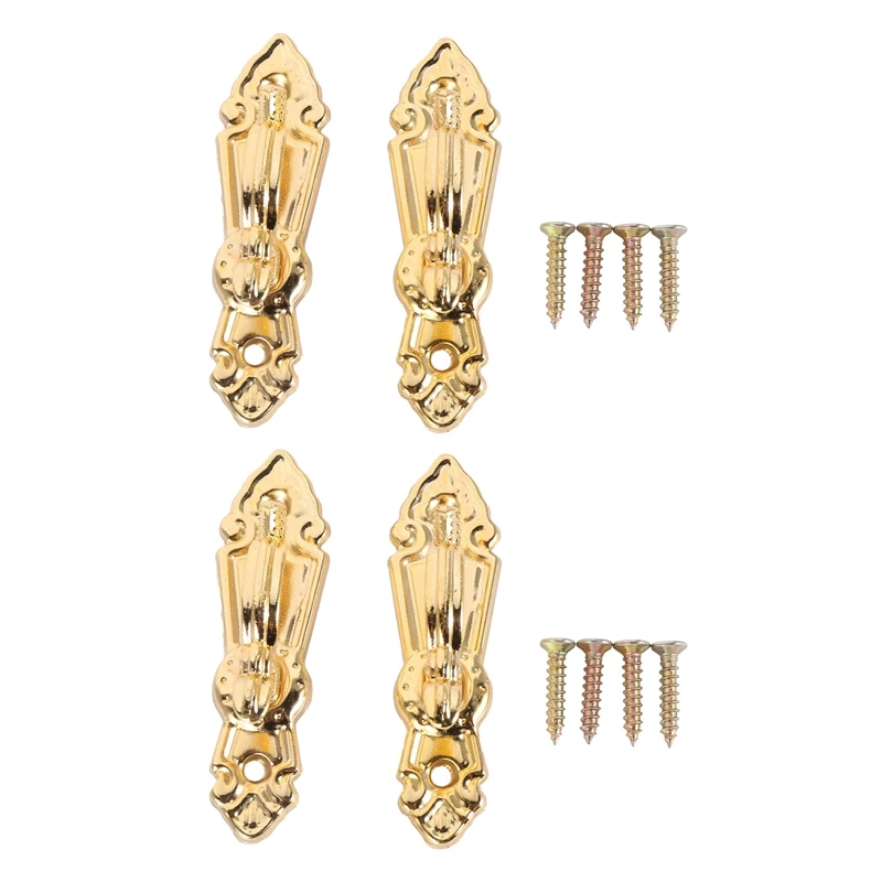 

JFBL популярные настенные крючки для занавесок с винтовым креплением и кисточкой, 4 шт., золотистого цвета