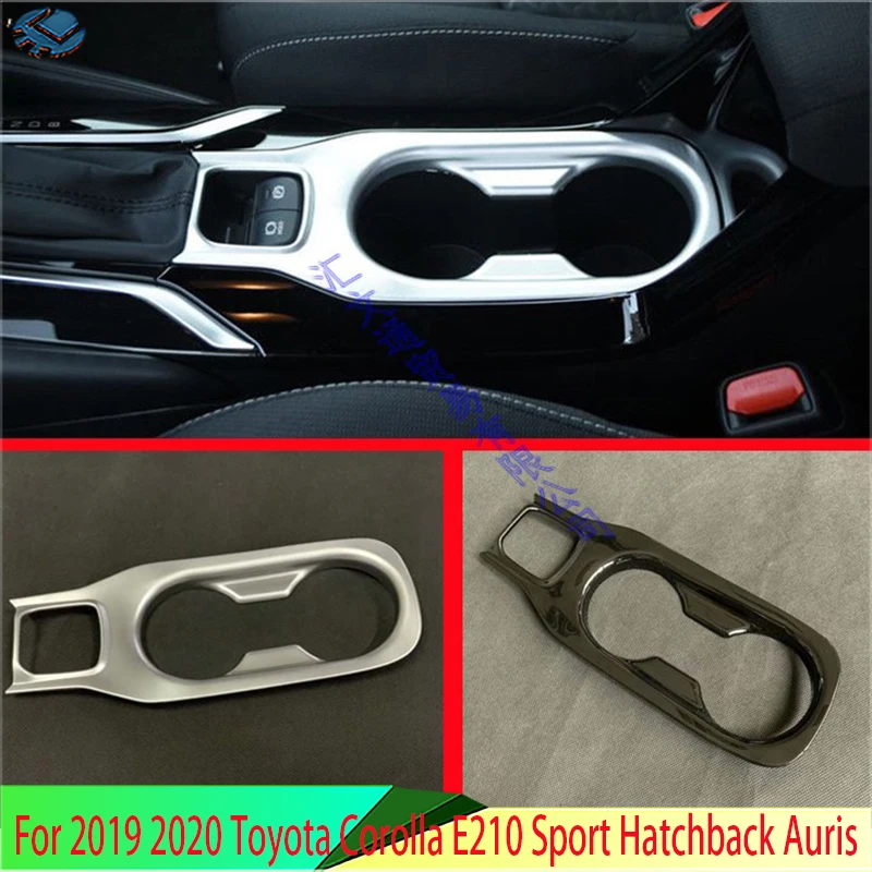 

For 2019-2021 Toyota Corolla E210 Sport Hatch Hatchback Auris ABS Chrome Front Center Console Cup Drink Holder Cover Trim