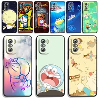 japanese cute cartoon doraemon phone case for xiaomi redmi note 11 10s 10 9t 9s 9 8t 8 7 pro plus max 5g silicone tpu cover