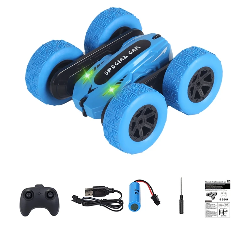 

Q98 1:20 2.4G 2In1 Double-Sided Amphibious 360 Degree Rotating Remote Control Car Remote Control Stunt Car Model