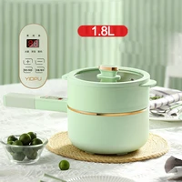 700w electric cooking pot portable rice cooker hot pot multicooker ceramic liner smart electric skillet singledouble layer 1 8l