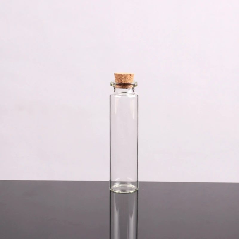 RXJC Маленькие бутылочки с пробковыми пробками Крошечные флаконы прозрачные