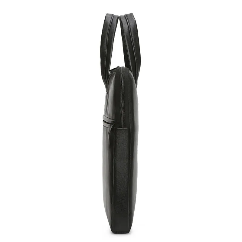 Leather Pu Leather Men Handbag Shoulder Bag Laptop Office Bag Business Crossbody Black Designer Portfolio Bag Designer Briefcase