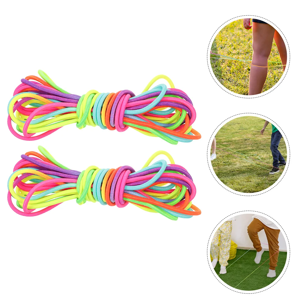 

2 Pcs Toy Rubber Skipping Rope Toys Girls Boy Nylon Exercise Jump Ropes Student