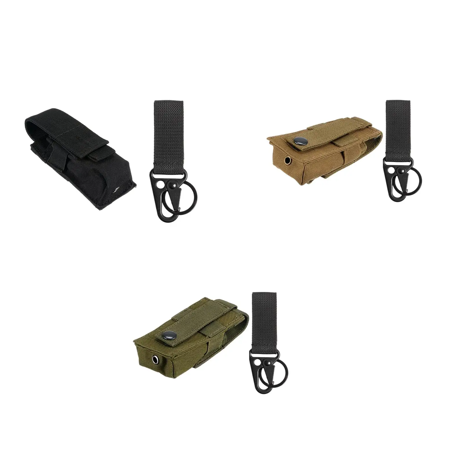 

Carry Bag Holder Nylon with Hook Flashlight Pouch for Travel Hiking Camping
