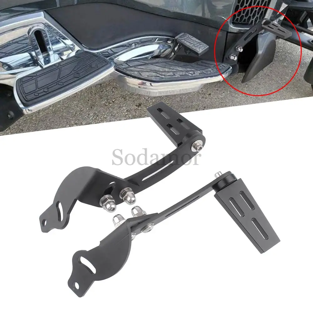 

1 пара подножек для мотоцикла, удлинитель подставки для ног, комплект аксессуаров, накладки на педали, пригодные для Can Am Spyder RT 2010-2019