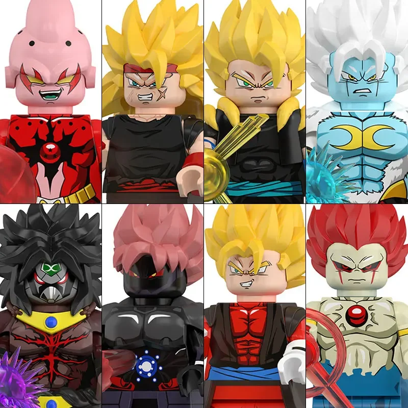 Фото WM6182 Конструктор DRAGON BALL: Гоку, Вегета, Гохан, Фриза, мини-фигурки, аксессуары, подарки на Хэллоуин и Рождество для детей №3
