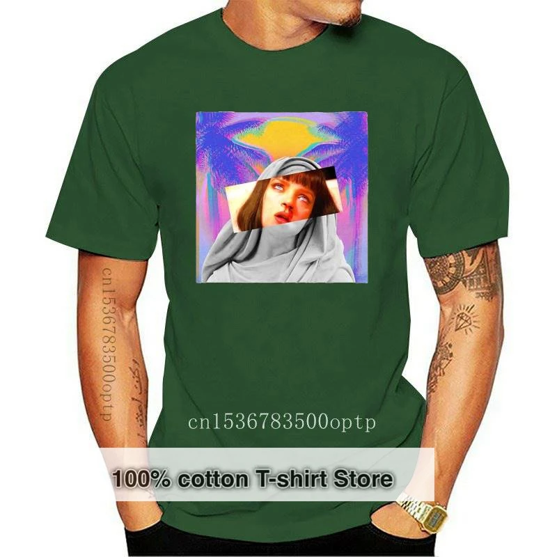 

New Pulp Fiction Movie Wallace Mens Tshirts Summer Quentin Tarantino Short Sleeve Ulzzang T Shirt Vintage T-shirt