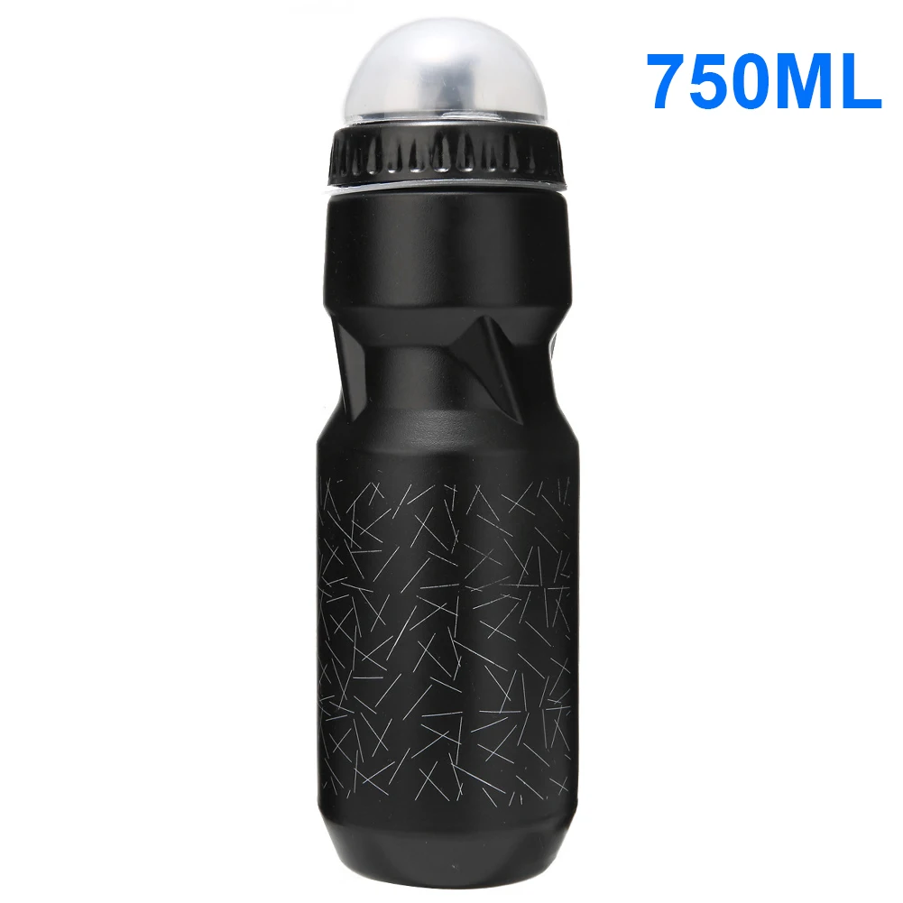 

750ML Mountain Bike Water Bottle Bicycle Black Large Volume Water Bottle Cup For Outdoor Camping Cycling Fishing Sports