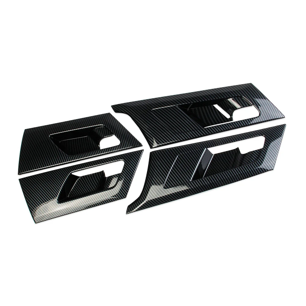 

Декоративная наклейка на ручку в виде чаши, аксессуары для салона автомобиля, крышка на дверную ручку из углеродного волокна для Mitsubishi Outlander