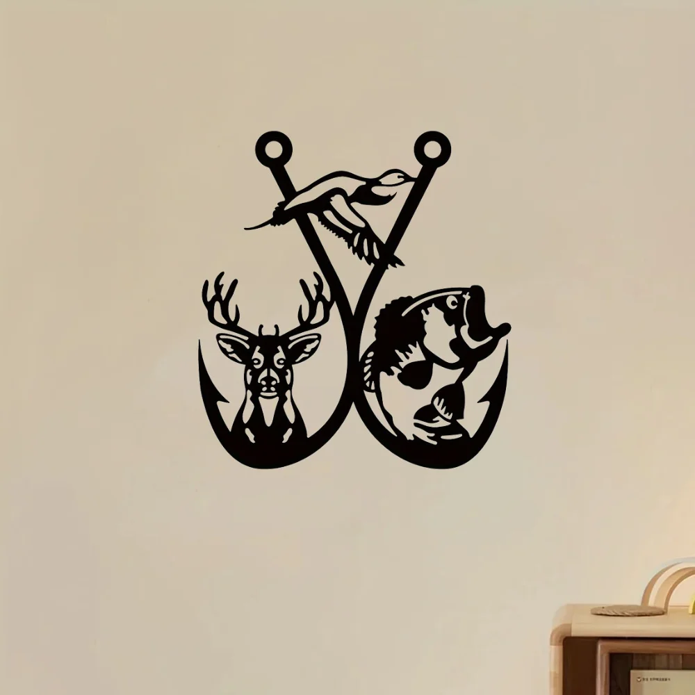 Металлическая Настенная Табличка Для Рыболовных Крючков Декор Охотника