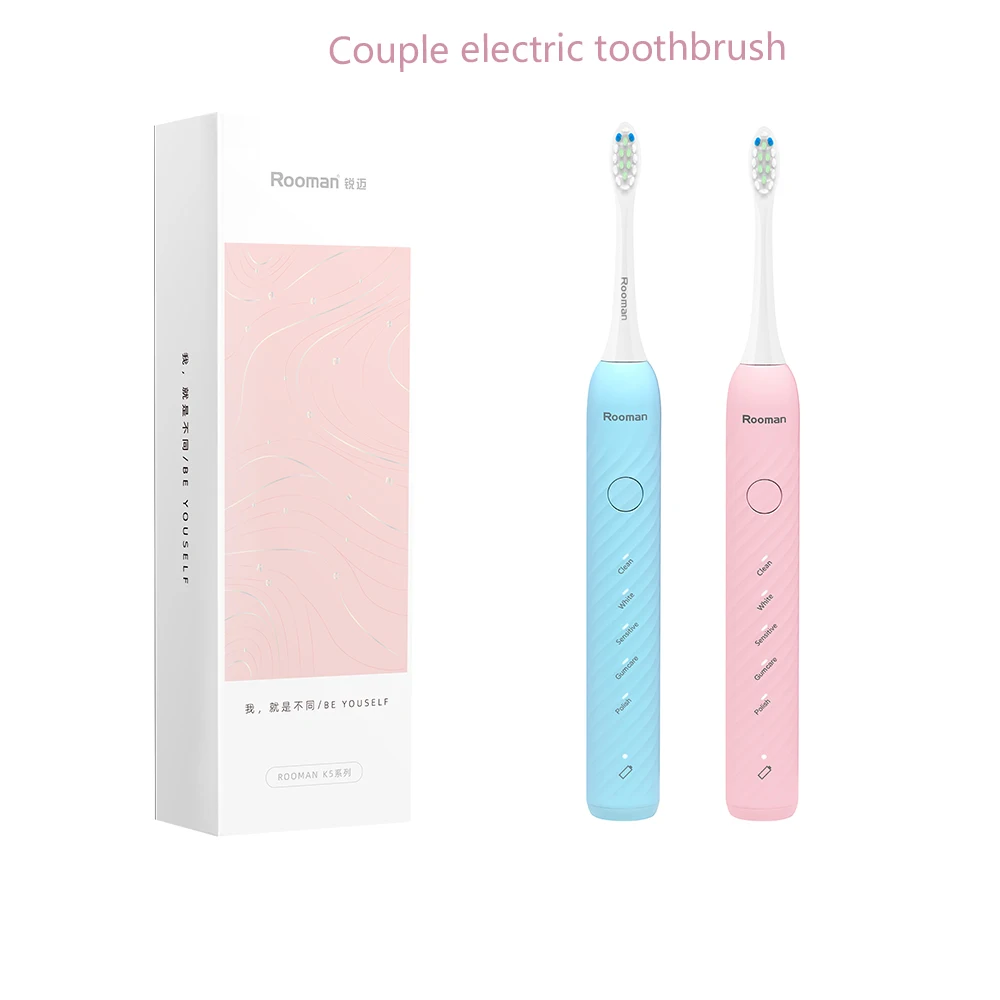 Sonic Electric Toothbrush Smart Tooth Brush Ultrasonic Automatic Toothbrush USB Fast Rechargeable Adult Waterproof for 120 days