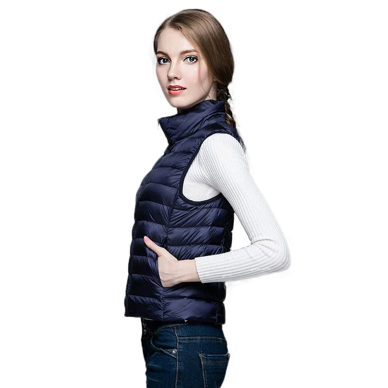 Водонепроницаемый Женский ультратонкий пуховой жилет для походов кемпинга