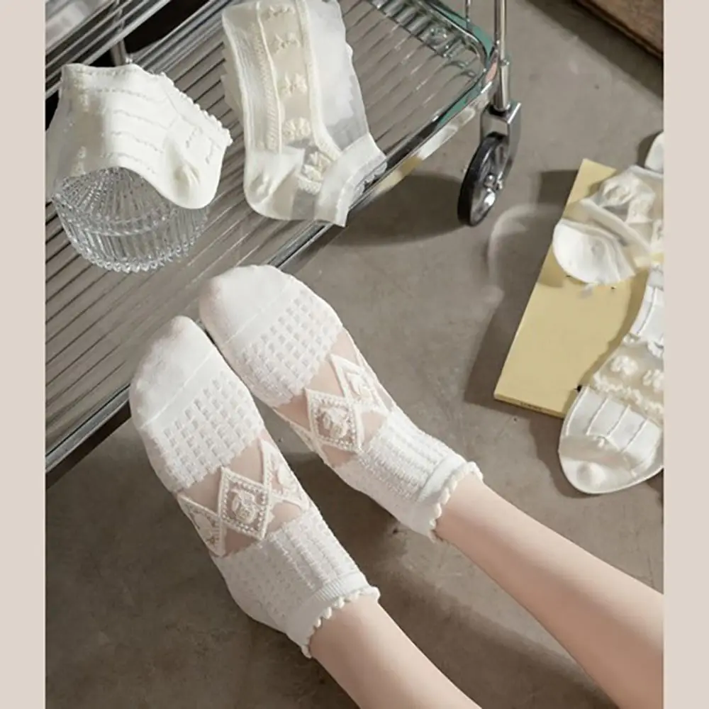 

5 пар, женские короткие носки с принтом, 5 пар