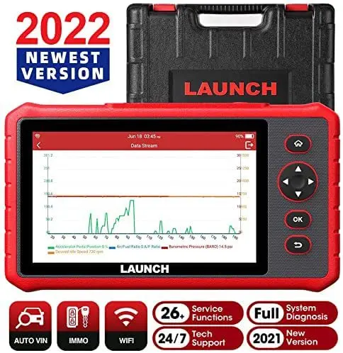 Автомобильный диагностический сканер LAUNCH X431 CRP909X OBD2, ECU DPF TPMS, LAUNCH CRP909X CRP909E/ CRP919