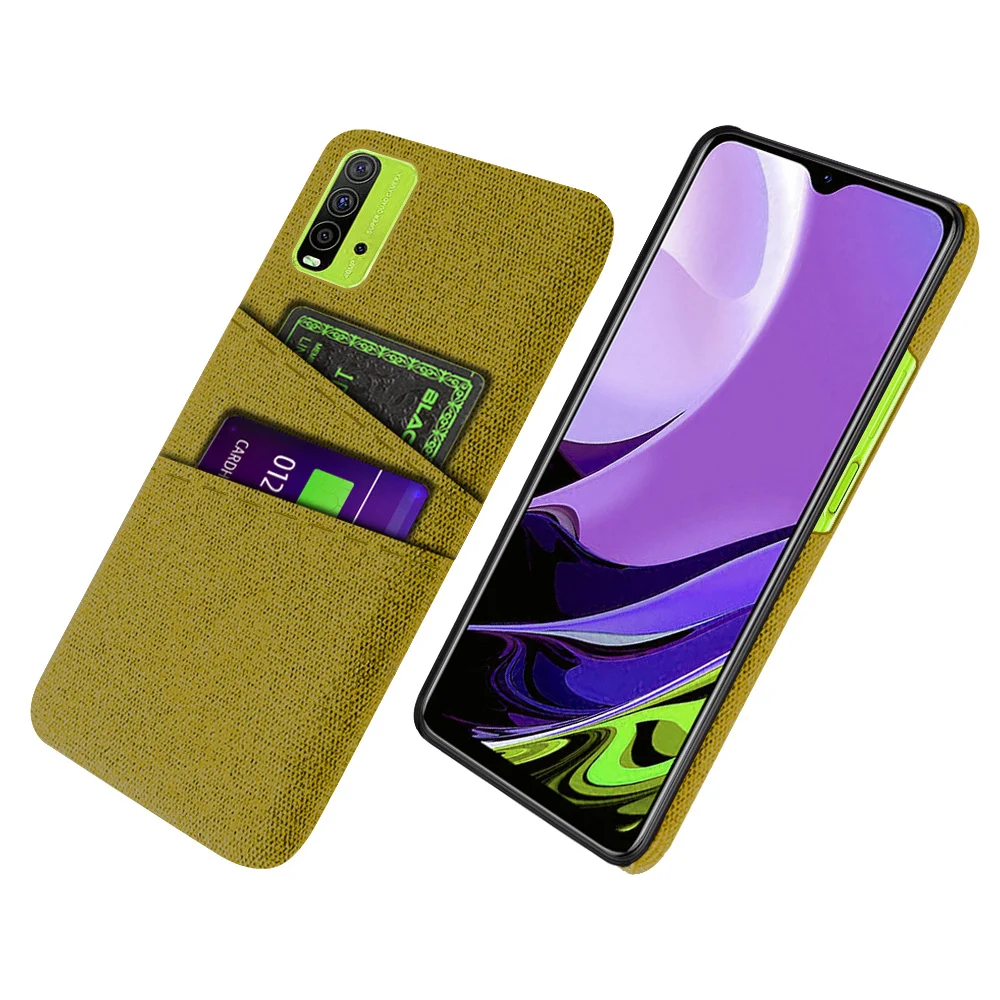 

Redmy 9T Luxury Fabric Dual Card Case for Xiaomi Redmi 9T Redmi 10 Prime 10C K50 40 Cover for Redmi 9T Redmi9t J19S M2010J19SG