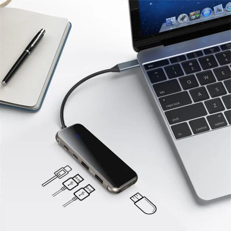 

Type-c Adapter Usb C Hub Multiport Adapter Hdmi Adapter Usb Hub Usb 3.1 Otg Type C To Sd/tf Otg Adapter Accessories 2 In 1 4.0