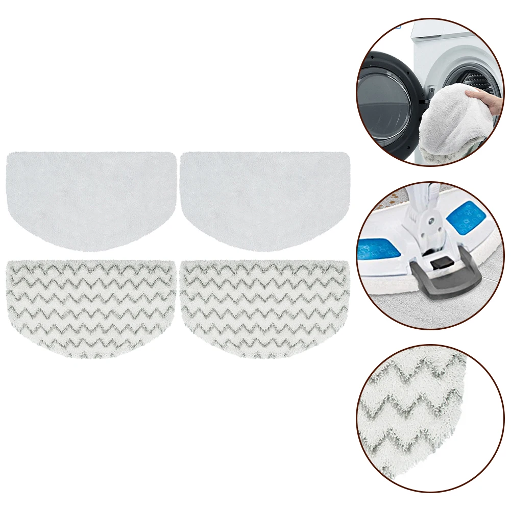 

4PCS Mop Pads Washable Cloths Mop Pads For Bissell PowerFresh 1940 1940W B0006 19402 19408 Vacuum Cleaner Part