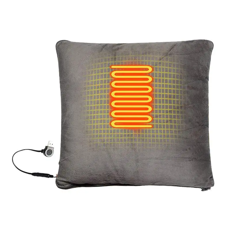 

Электрическое одеяло, подушка для поддержки поясницы с подогревом, мягкое плюшевое электрическое одеяло для поясницы, спины, дома, общежития