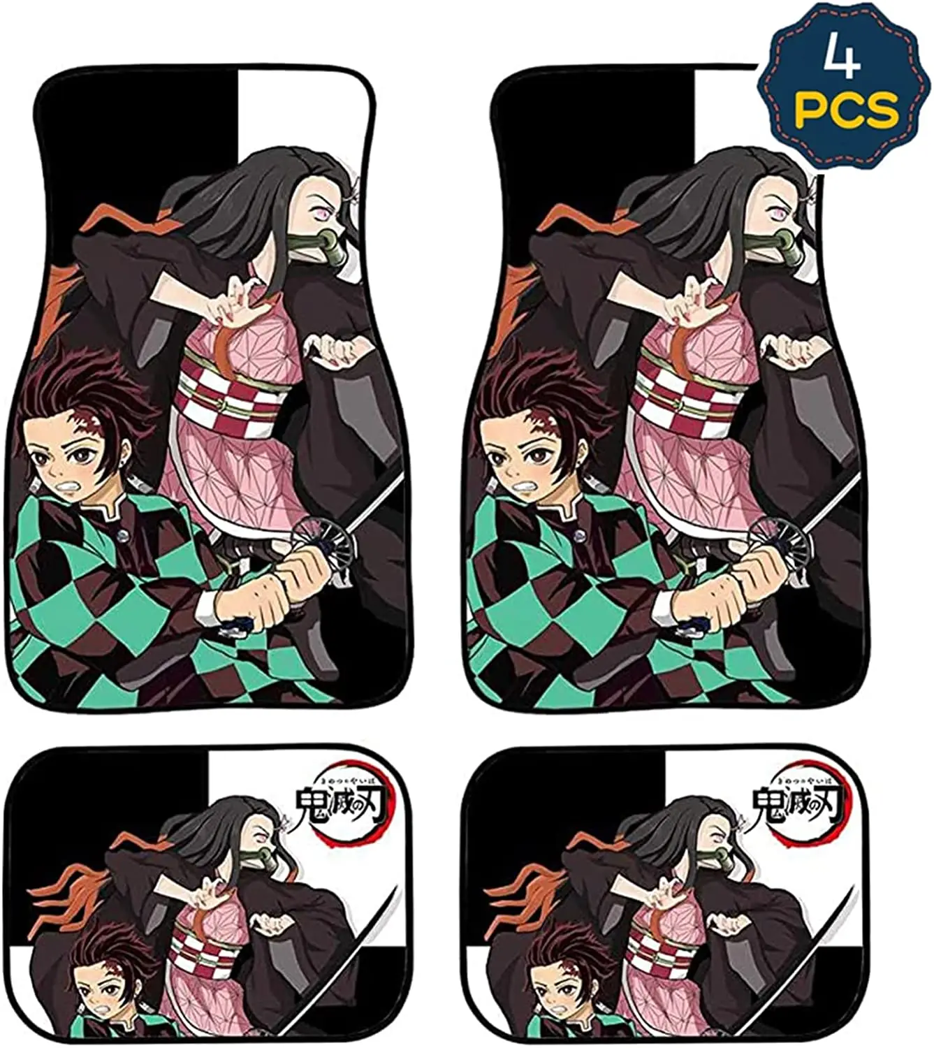 

4 шт., автомобильные коврики для защиты от демонов