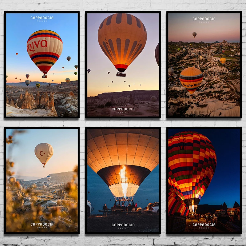 Современный стиль табличка с воздушным шаром турецкий постер принтом ярких