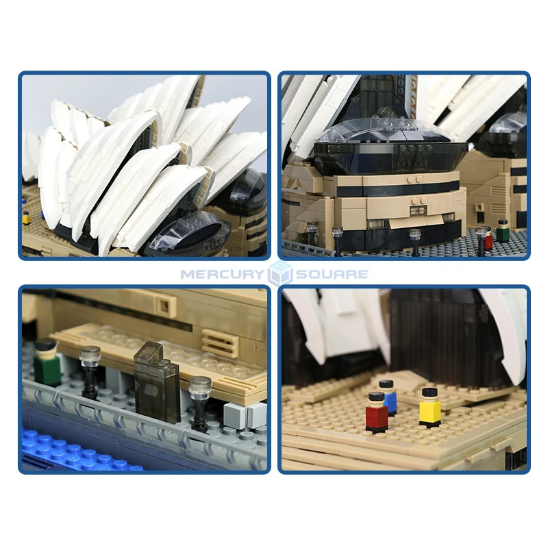 Сиднейский оперный дом MOC 8210 модульная архитектура кирпичи набор
