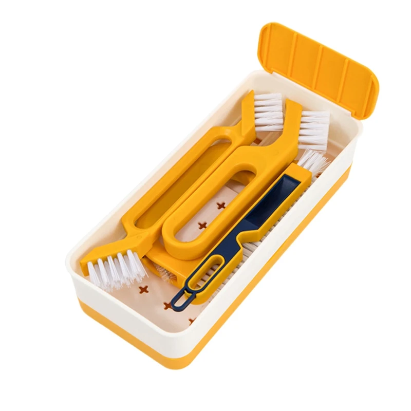 

Hand-Held Groove Spacetile Joint Scrub Brush Kit Deep Detail Clean For Window Doors Track Spacecleaning Tools