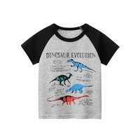 2022 new summer kids clothes dinosaur children short sleeve tops baby boy cotton t shirts for boy clothing 2 10 years