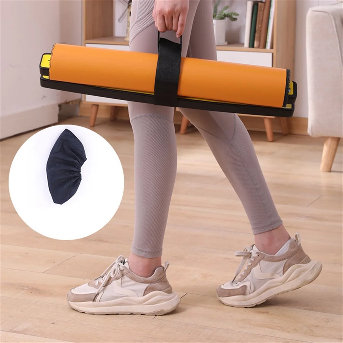 Раздвижной коврик для йоги спортивный фитнес скользящая пластина основные