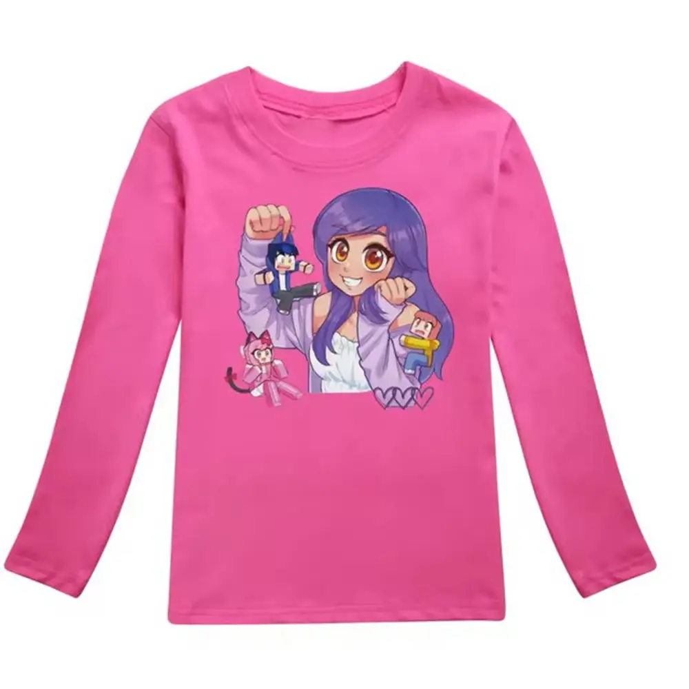 Футболка с котом аниме Афмау детская одежда повседневные футболки круглым