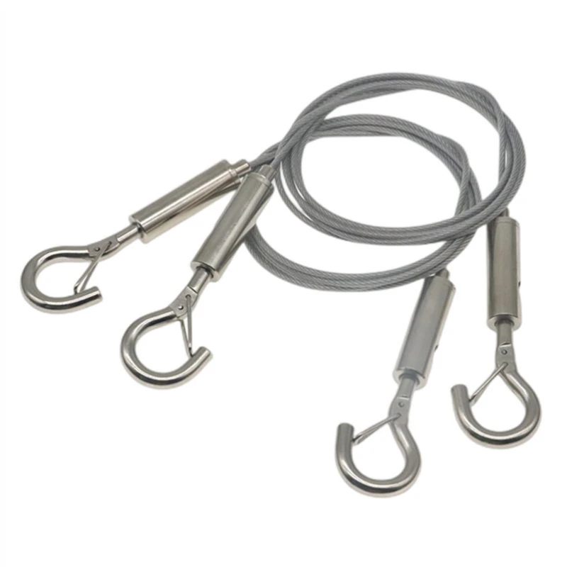 Регулируемый автоматический Проволочный Трос пружинный крюк бельевая линия