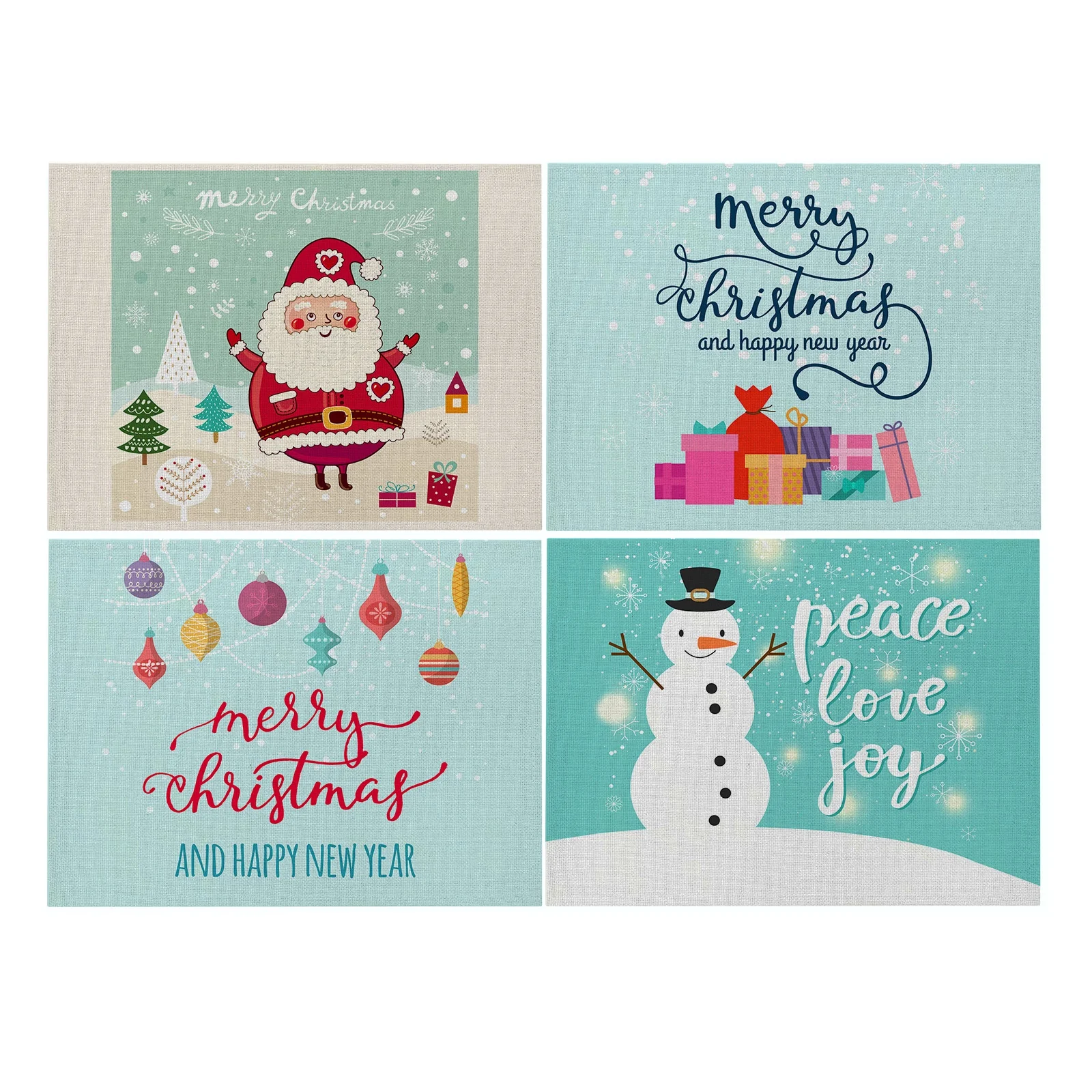 

Коврики для обеденного стола, деревенские яркие столовые приборы, квадратные салфетки для квадратных столов, набор для машинной стирки, хло...