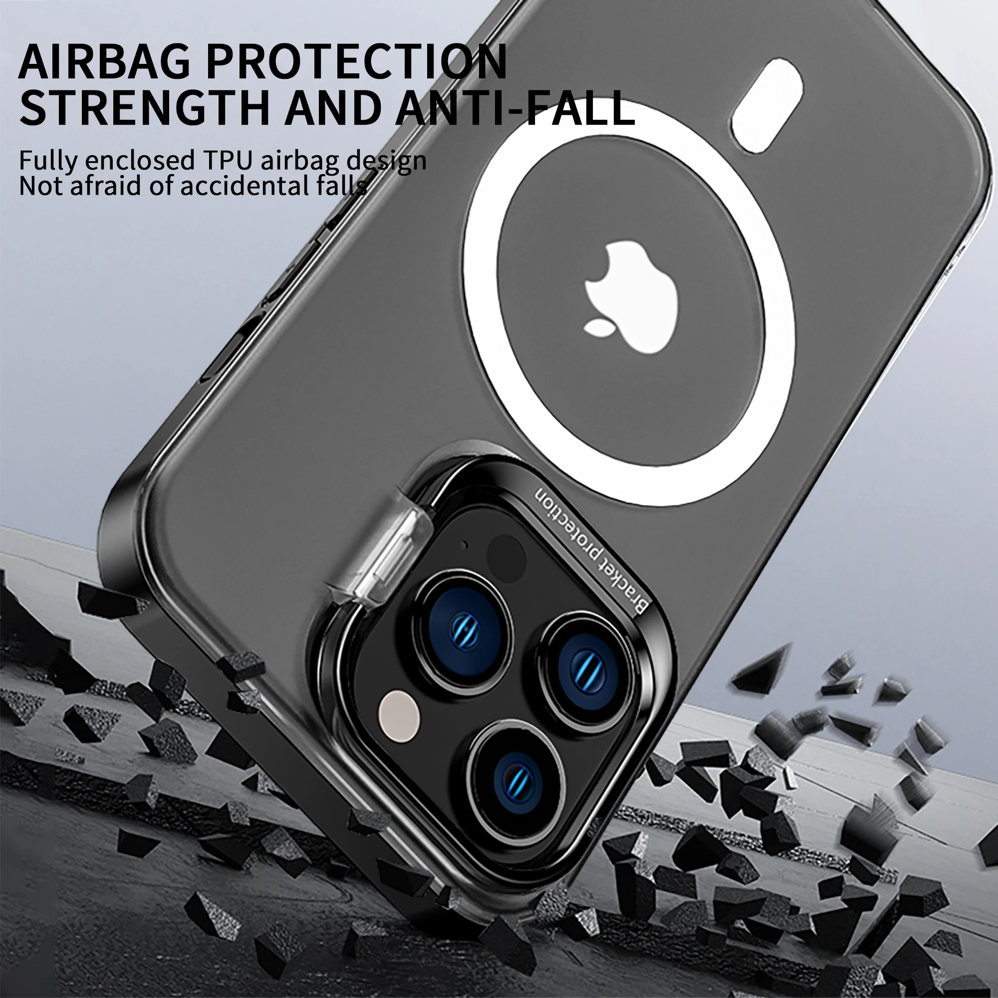 Магнитные чехлы для телефонов Magsafe iPhone 12 13 Pro Max металлическая подставка защита