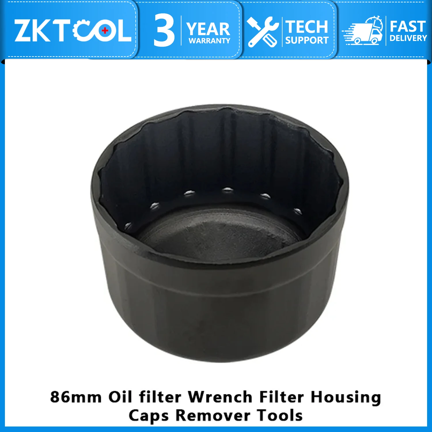 Гаечный ключ для автомобильного масляного фильтра, 86 мм, 16 контактов, съемная крышка, сменные инструменты, подходит для bmw Volvo, инструмент для ремонта