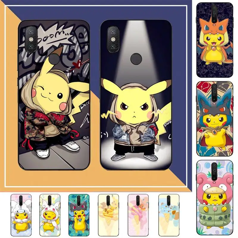 

Anime Pokemon Pikachu Phone Case for Redmi Note 8 7 9 4 6 pro max T X 5A 3 10 lite pro